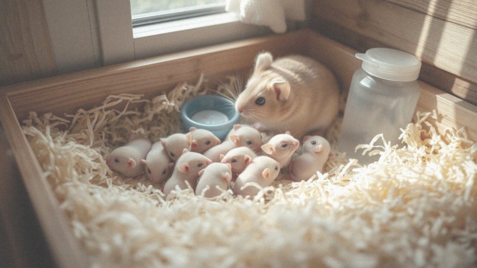 Jak wygląda opieka nad młodymi chomikami po porodzie?