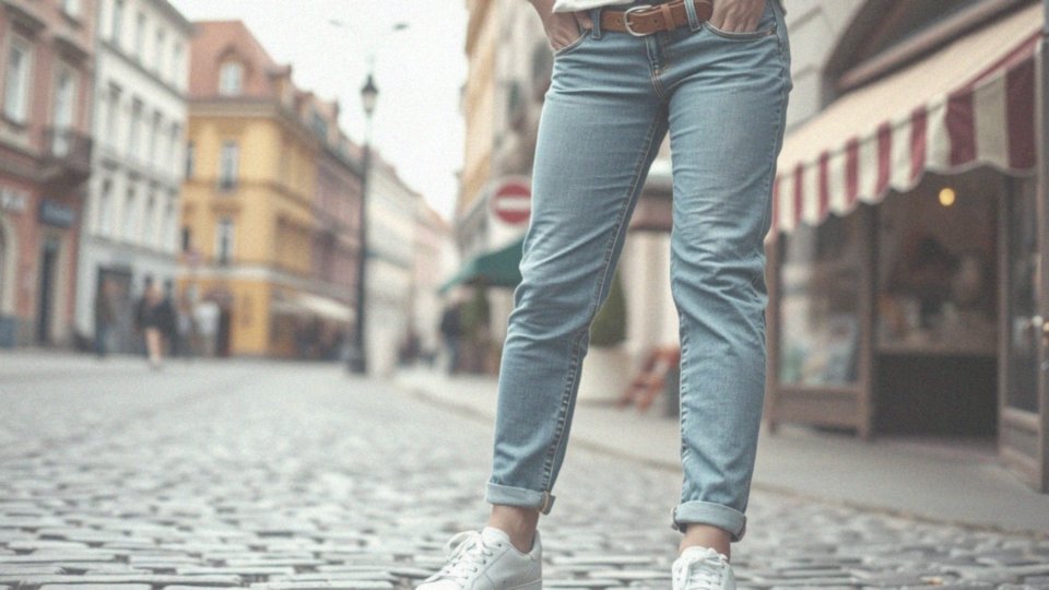 Jak nosić jeansy mom fit z wysokim stanem?