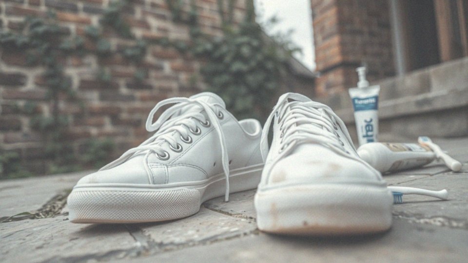 Jak używać pasty do zębów do czyszczenia białych butów?