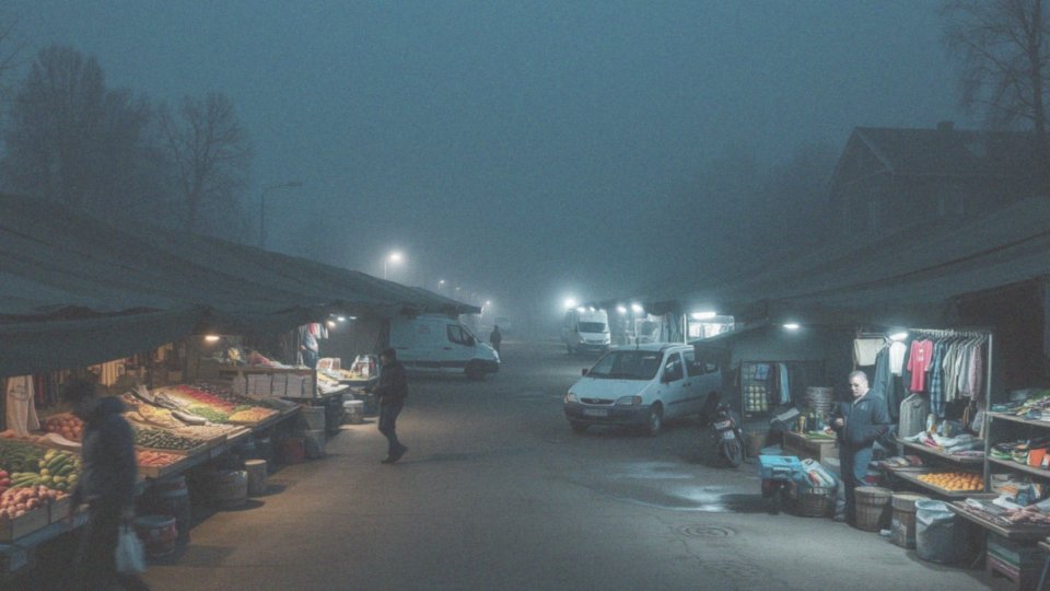 Jakie są godziny otwarcia nocnego bazaru w Wólce Kosowskiej?