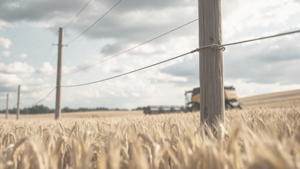 Jak wysoko powinien być zawieszony światłowód w obszarze dostępu dla sprzętu rolniczego?
