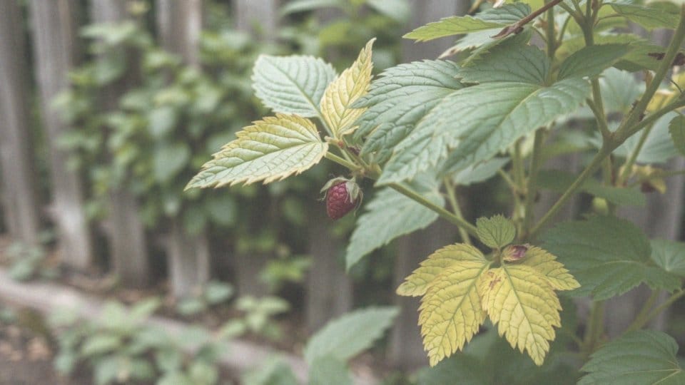 Jakie są objawy niedoboru składników odżywczych u malin?
